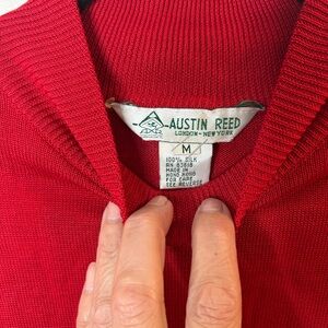 Austin Reed Red Turtleneck Sweater